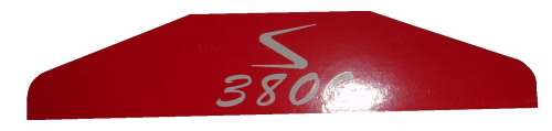 Autocollant bandeau filtre air S3800