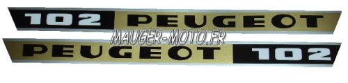 Autocollant poutre Peugeot 102 (paire)