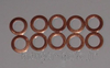Rondelles joint cuivre 6 mm (lot de 10)