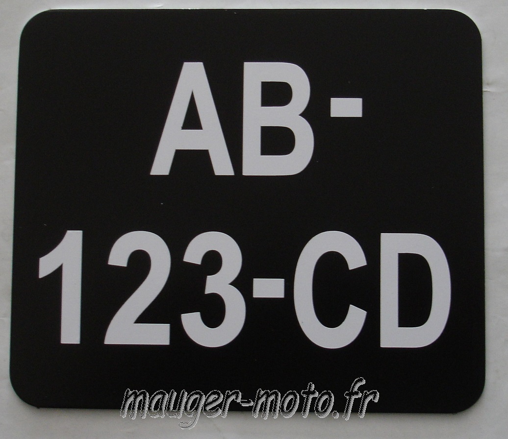 Plaque immatriculation alu Premium 520 x 110 mm département 68