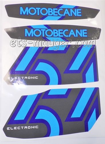 Kit autocollant MOTOBECANE 51 V bleu de 1990 à 1995